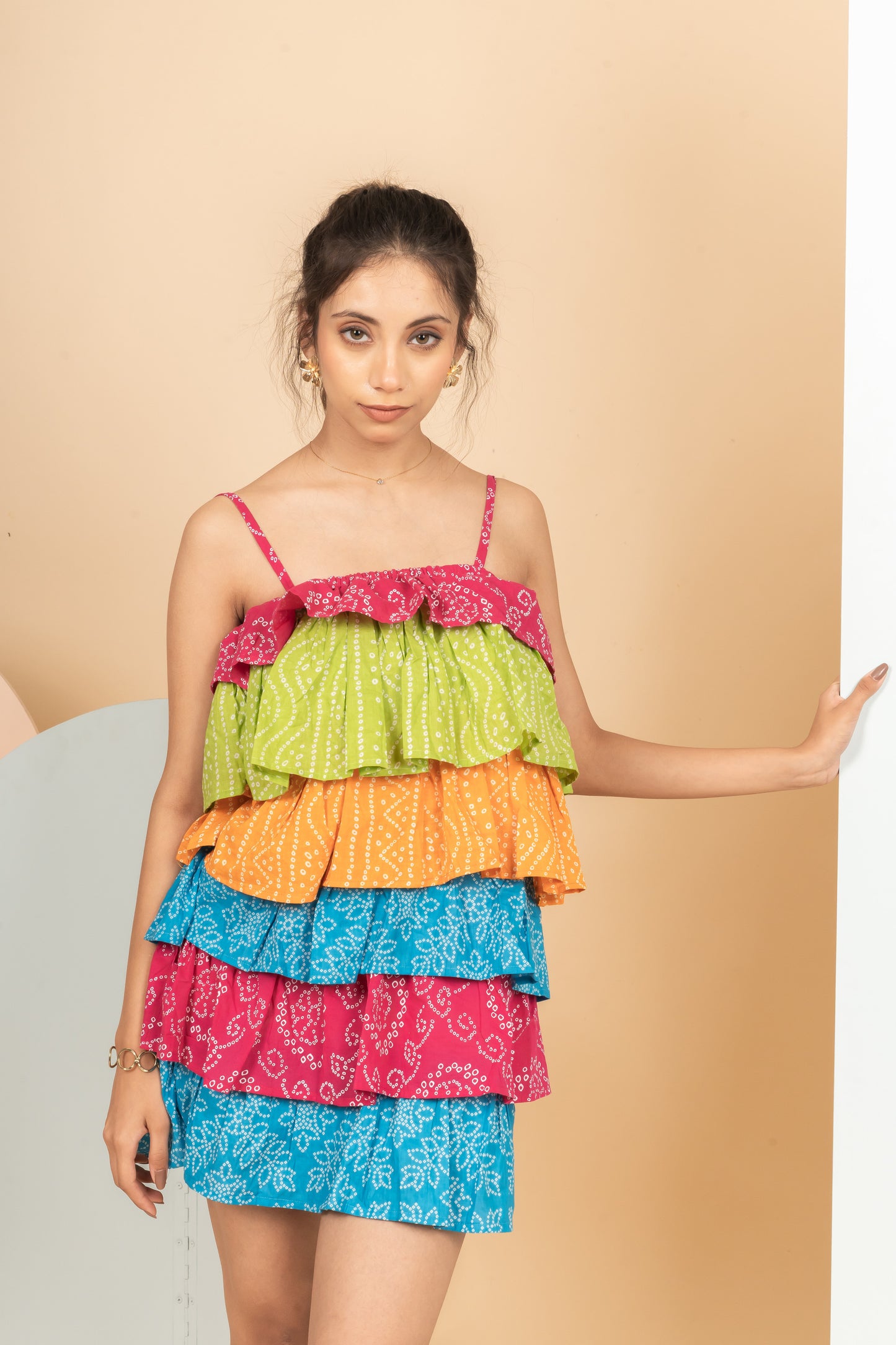 Rainbow Ruffle Dress