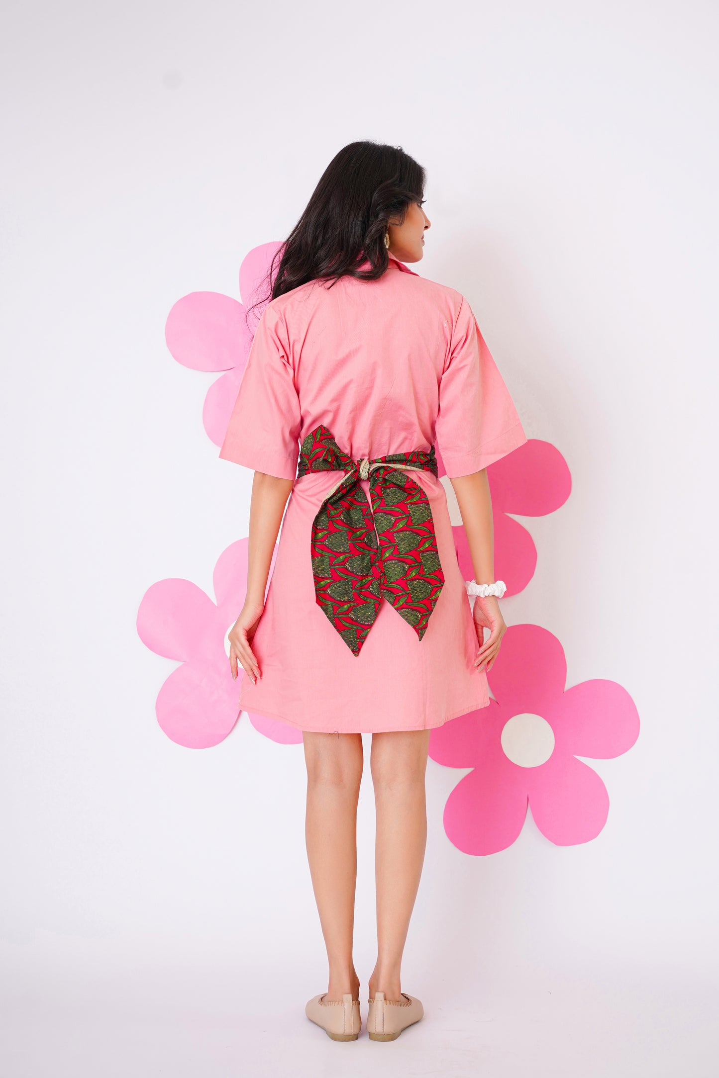 Rosy Suede Dress
