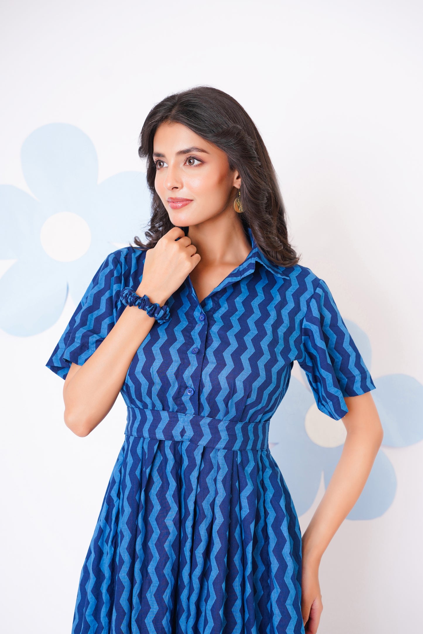 Blue Whirl Dress