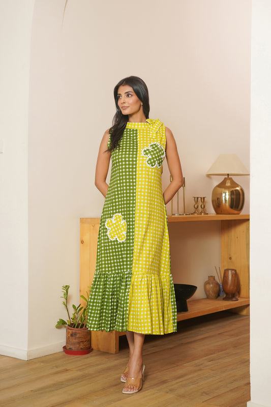 Lime Picnic Dress