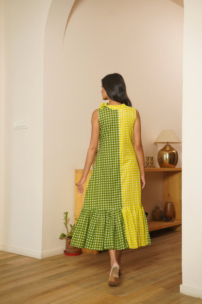 Lime Picnic Dress