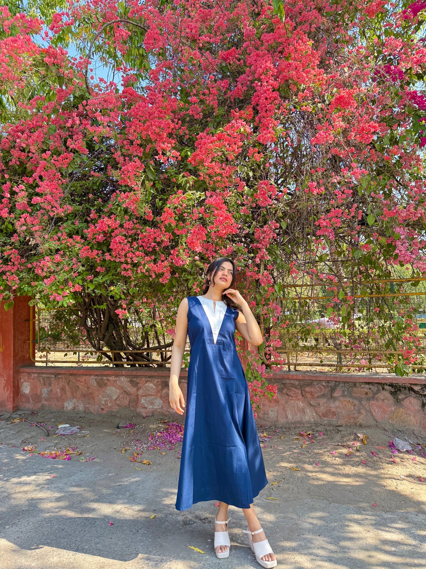 Navy Fusion Dress