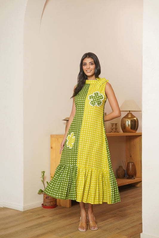 Lime Picnic Dress