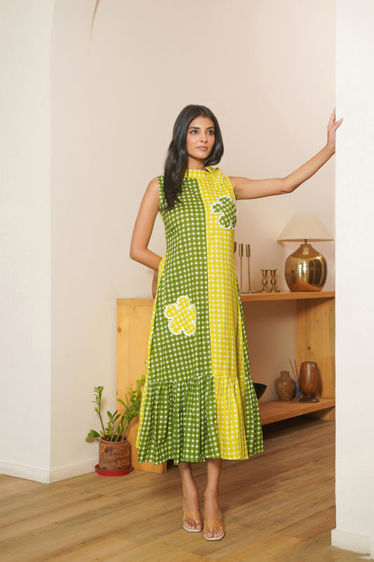 Lime Picnic Dress