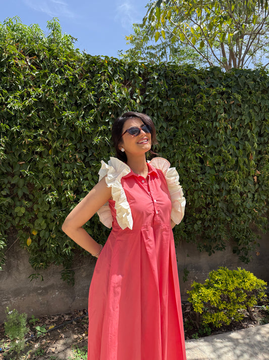 Rose Ruffle Dress