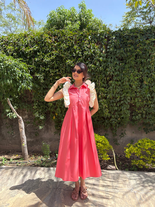 Rose Ruffle Dress