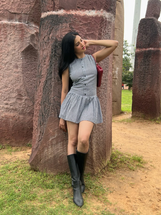 Monochrome Muse Dress