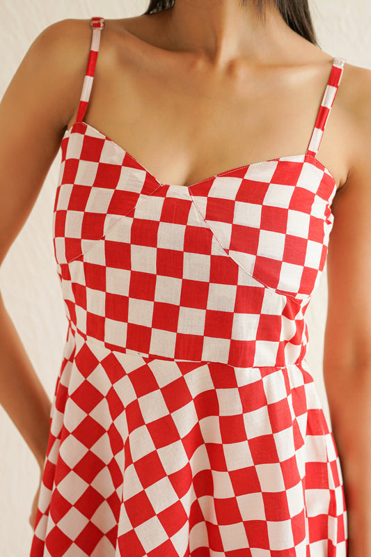 Valentina Check Dress
