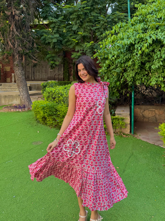 Pink Posy Dress