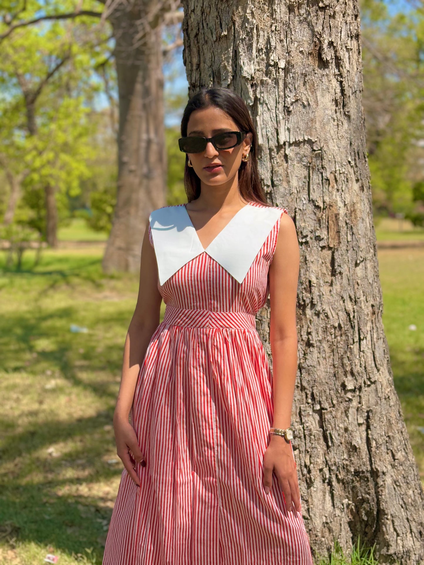 Stripe Tease Dress