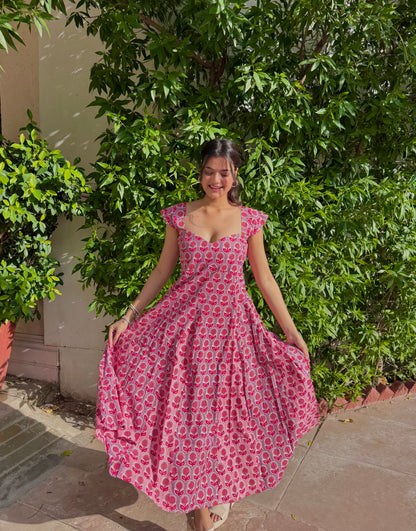 Pink Bouquet Dress