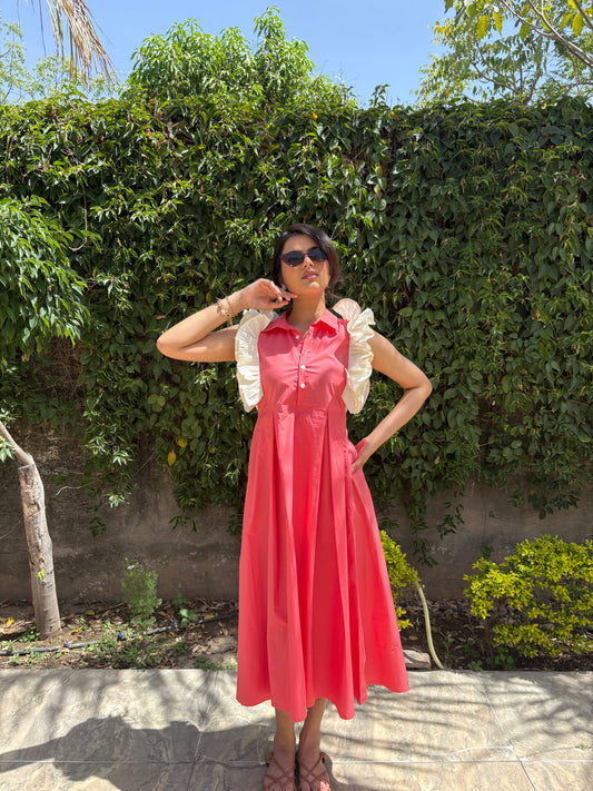 Rose Ruffle Dress