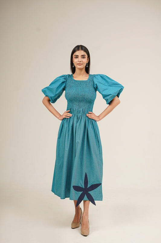 Blue Petal Dress