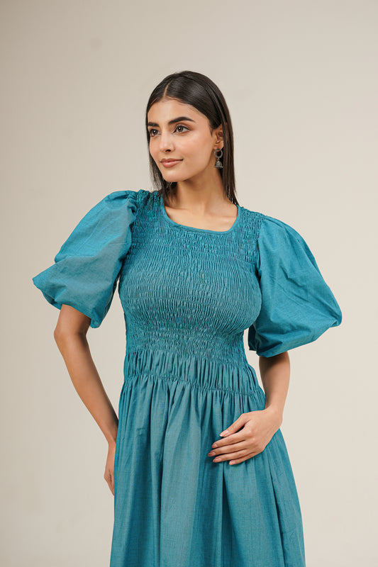Blue Petal Dress