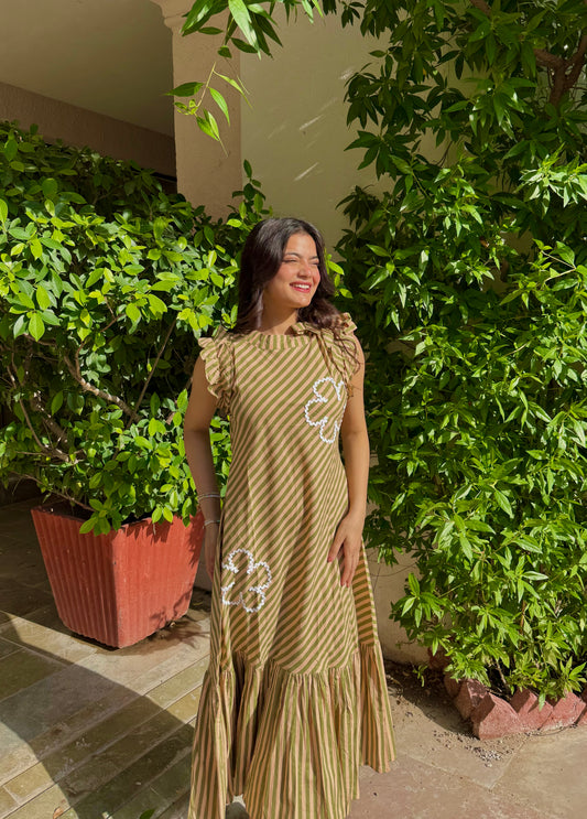 Sunday Olive Dress