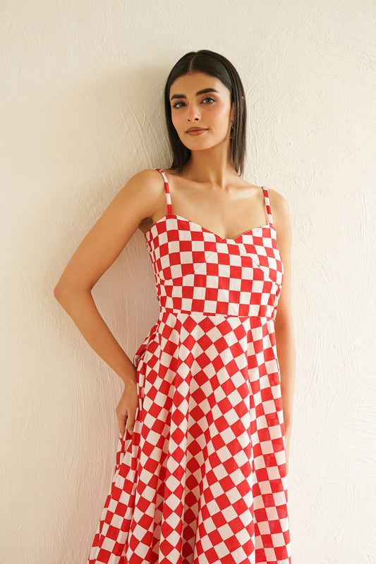 Valentina Check Dress