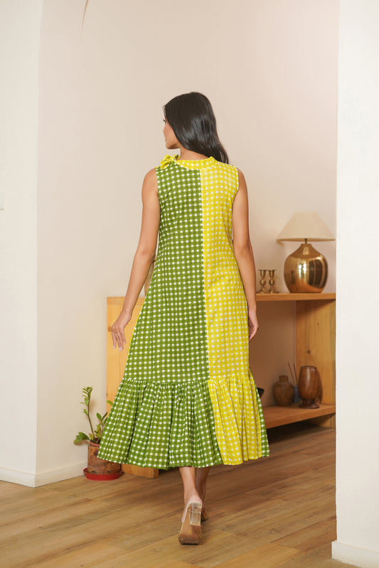 Lime Picnic Dress