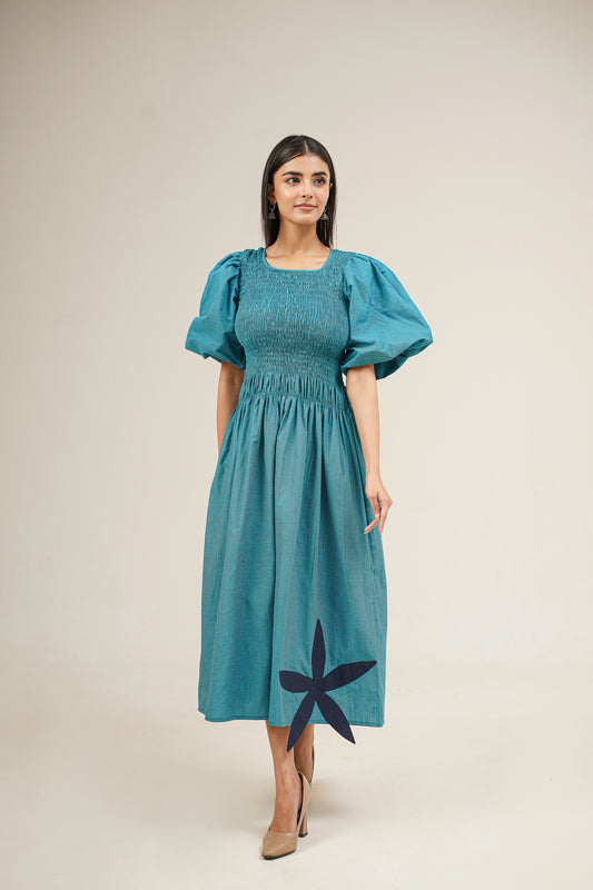 Blue Petal Dress