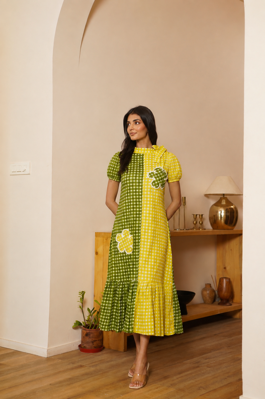 Lime Picnic Dress